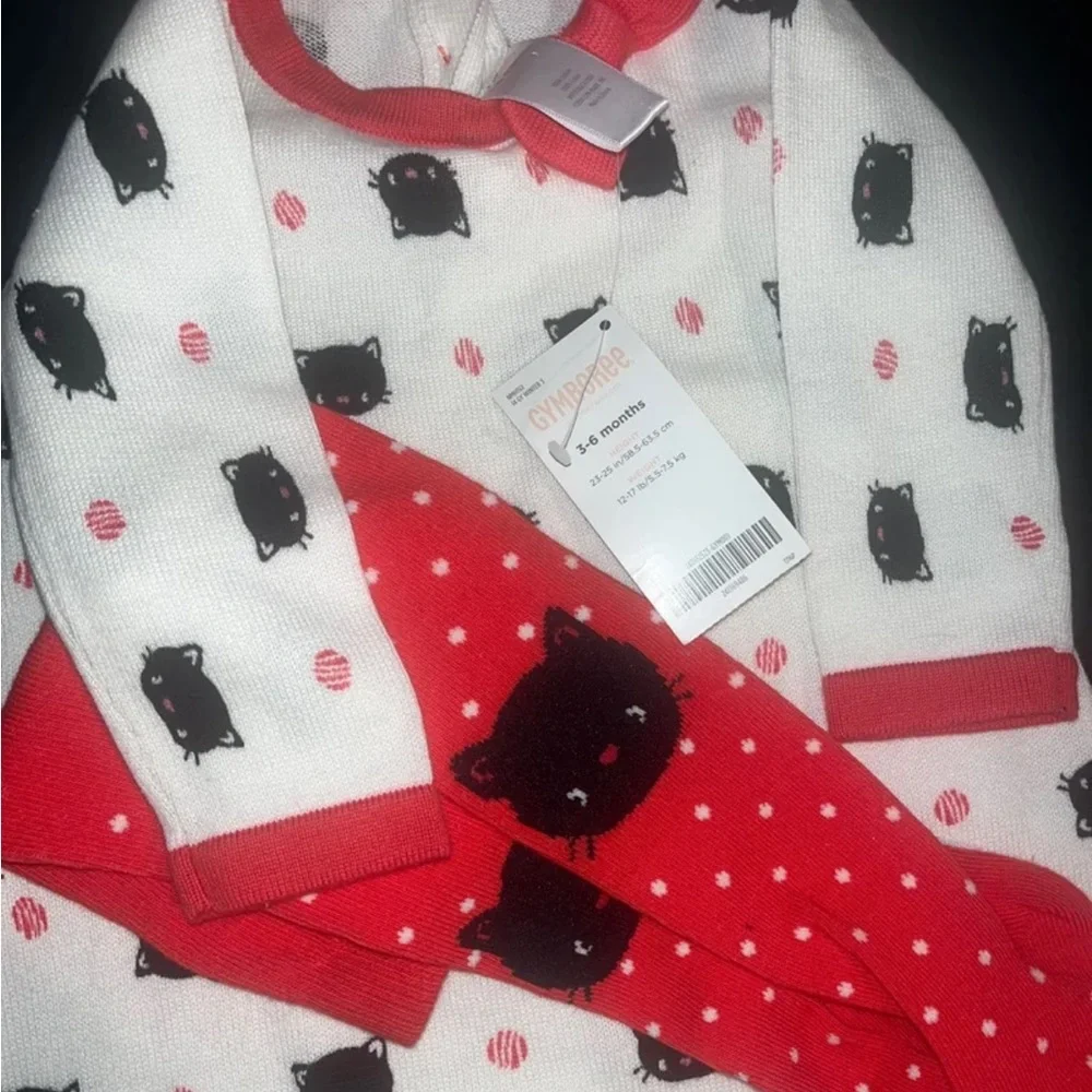 Infant Gymboree black cat dress